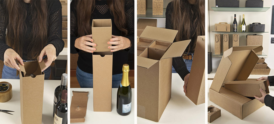 Shipping boxes for bottles - Sicura