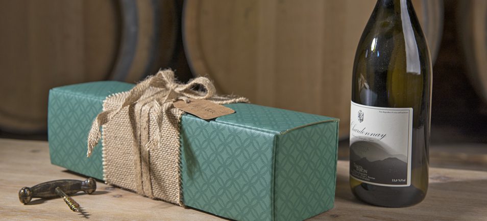 Kraft bottle box - Tendenza Green