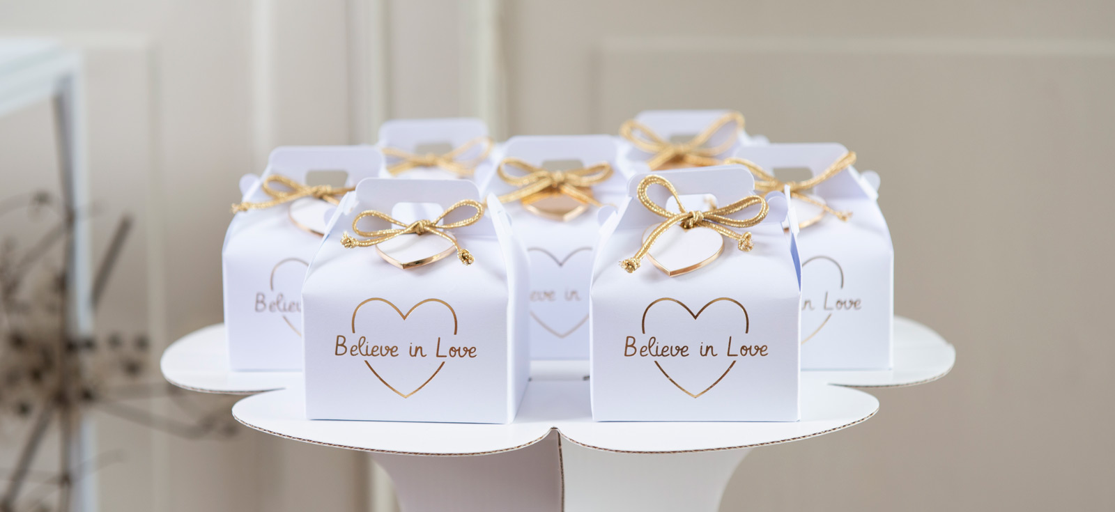 Boite dragées mariage original - Believe in Love - Scotton SpA