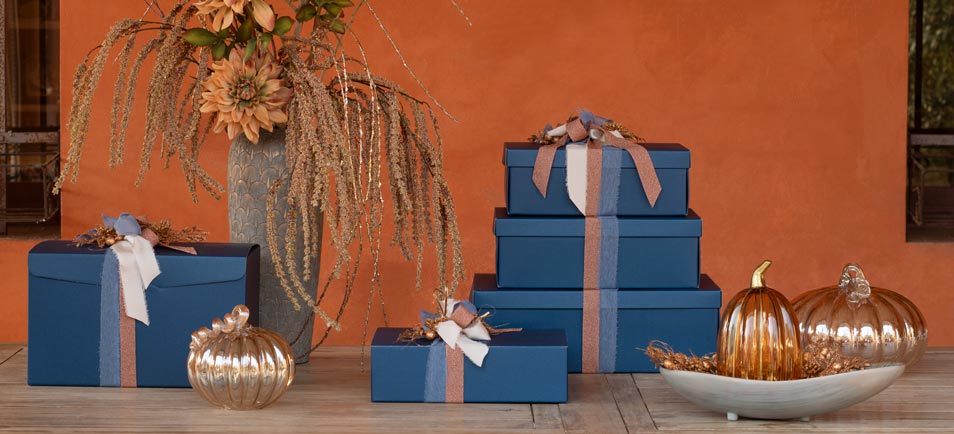 Weihnachtsschachteln für Panettone - Fibra Blu