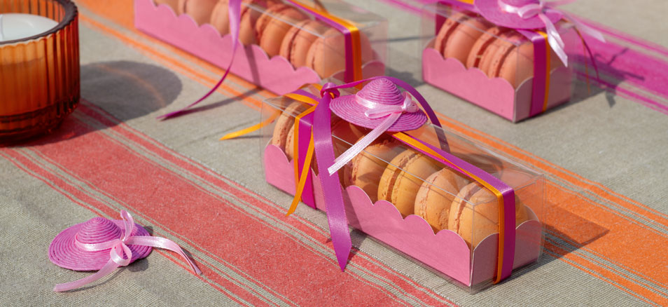 Empty sweet boxes - Fibra verdino e fucsia