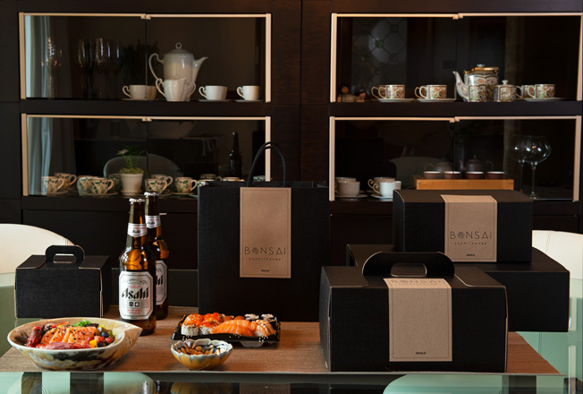 Take-away boxes for restaurants/bistros/sushi