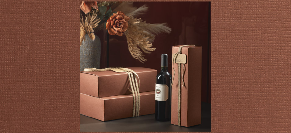 Cajas para botellas - Seta corten