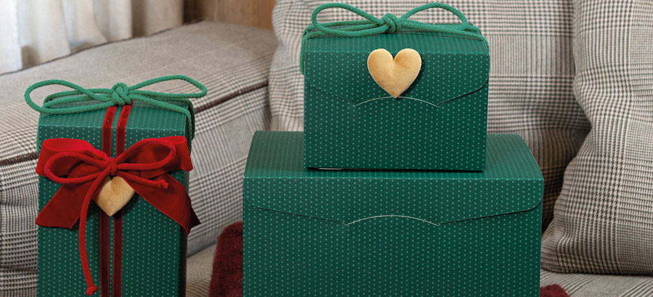 Christmas gift boxes - Green Tradition