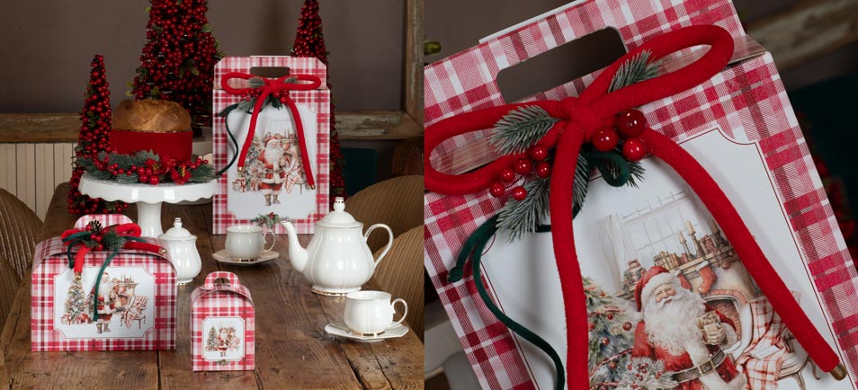 Traditionelle Weihnachtsschachteln – Santa’s Home