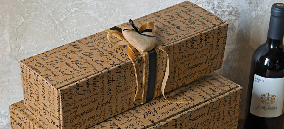 Bottle gift boxes - Words