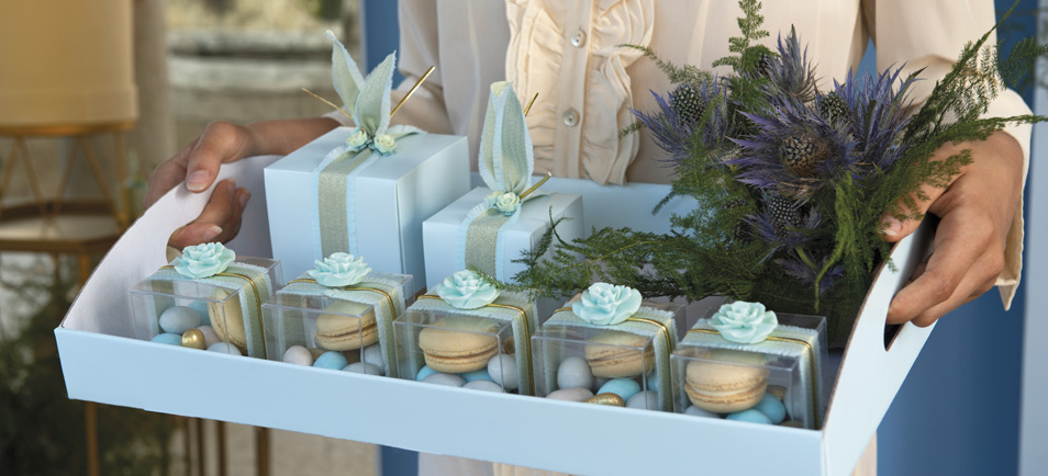 Baby shower favor boxes - Life in Heaven
