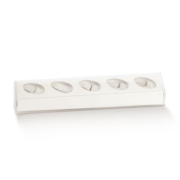 Astuccio PVC + ins. 5 confetti - Fibra Bianco 
